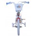 Disney Stitch Kinderfiets - Meisjes - 14 inch - Crème Koraal Blauw - Twee handremmen