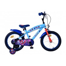 Spidey Kinderfiets - Jongens - 16 inch - Blauw - Twee handremmen