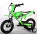 Volare Motorbike Kinderfiets - Jongens - 12 inch - Groen - Twee handremmen