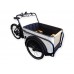 Bakfiets Urban Wheelz 3 wieler shuttle zwart wit  middenmotor Premium