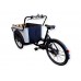 Bakfiets Urban Wheelz 3 wieler shuttle zwart wit  middenmotor Premium